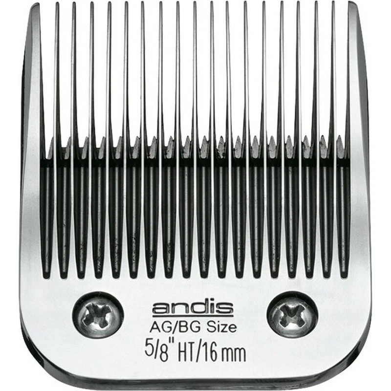 Andis 5/8HT klippeskær i stål, chromsalt