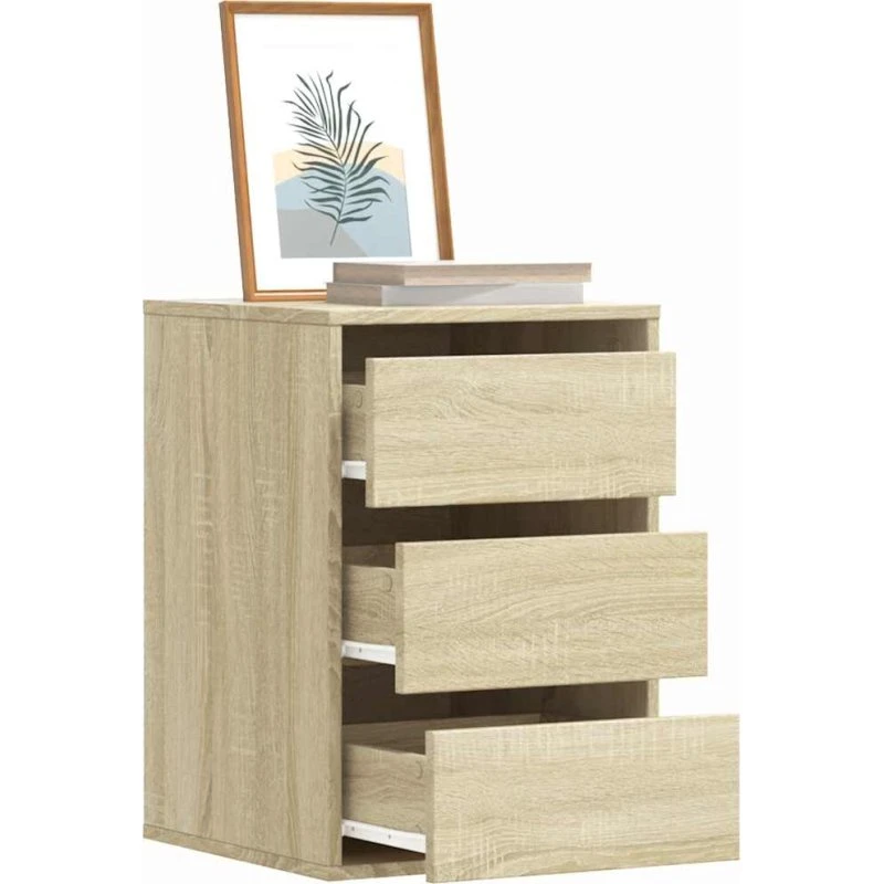 vidaXL kommode til hjørne 40x41x58 cm, sonoma-eg