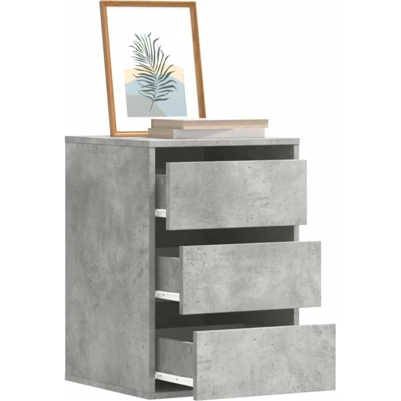 vidaXL hjørnekommode 40x41x58 cm i betongrå