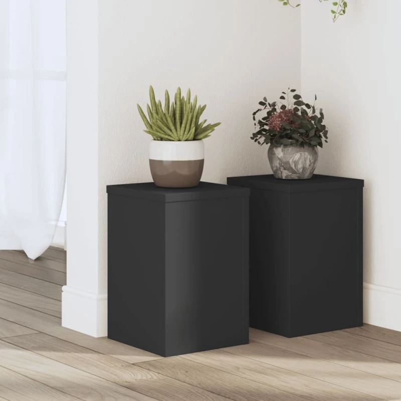 vidaXL plantestativer 2 stk. 20x20x30 cm sort