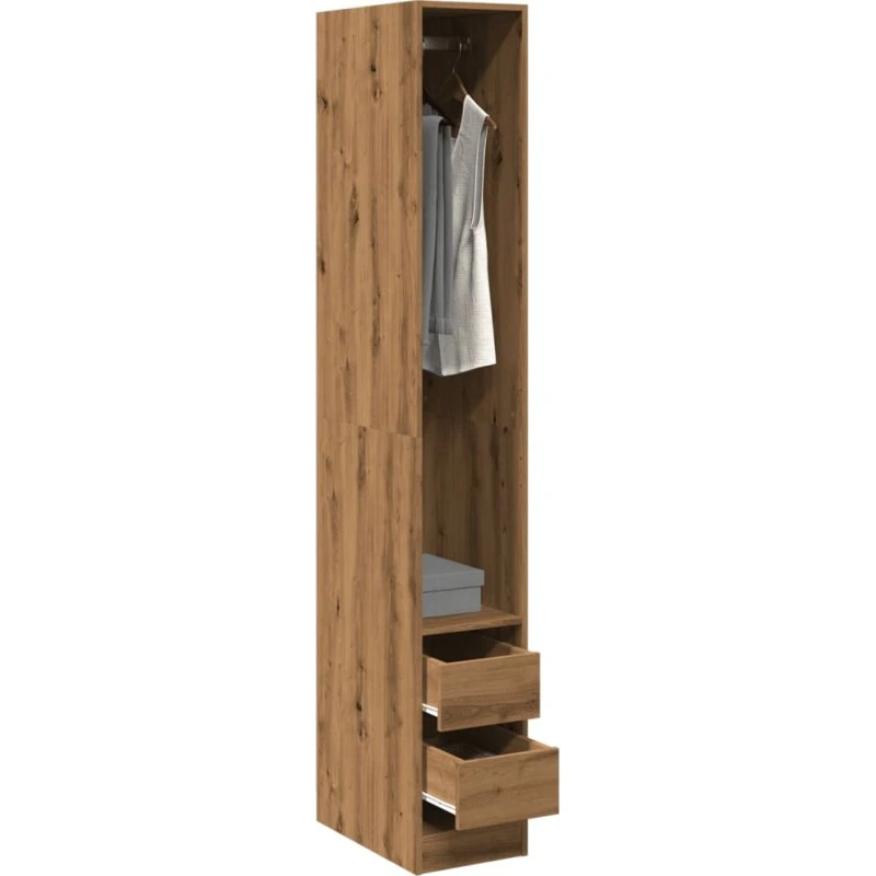 vidaXL klædeskab 30x50x200 cm i artisan eg