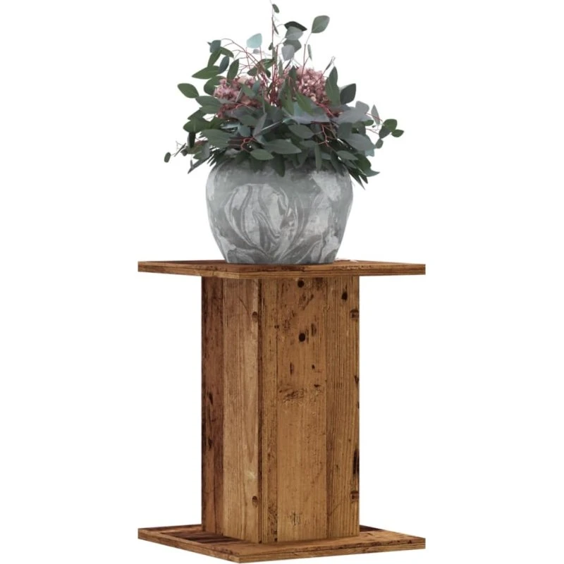 vidaXL plantestativer 2 stk. 30x30x40 cm konstrueret antikt træ