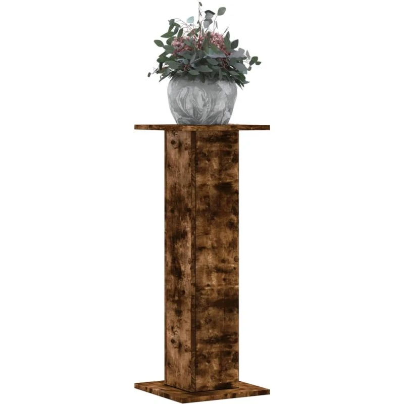 vidaXL plantestativer 2 stk. 30x30x80 cm konstrueret træ, røget eg