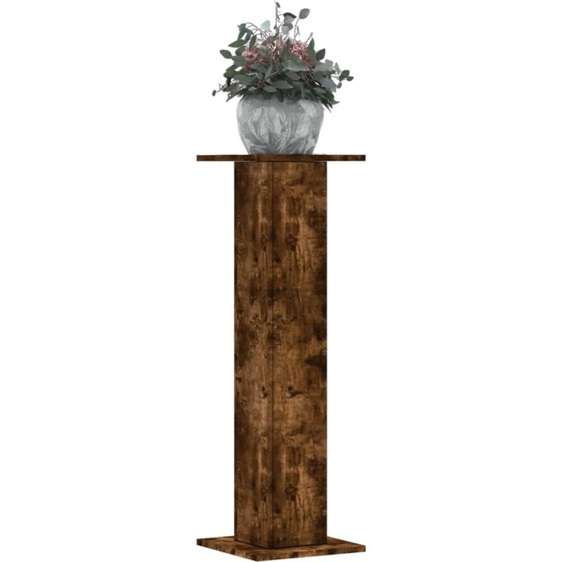 vidaXL plantestativer 2 stk. 30x30x95 cm konstrueret træ, røget eg