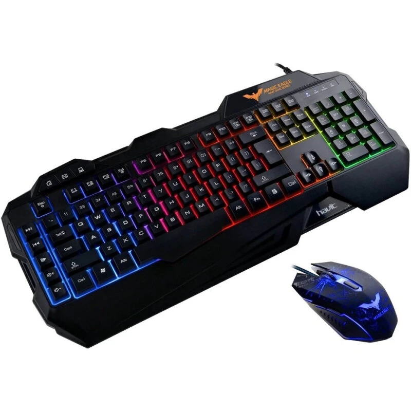 Havit HV-KB558CM Tastatur og Mus-sæt – Nordisk RGB