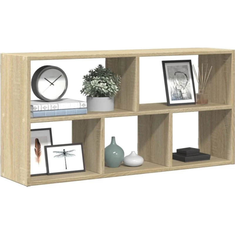 vidaXL væghylde 100x25x50 cm konstrueret træ Sonoma-eg