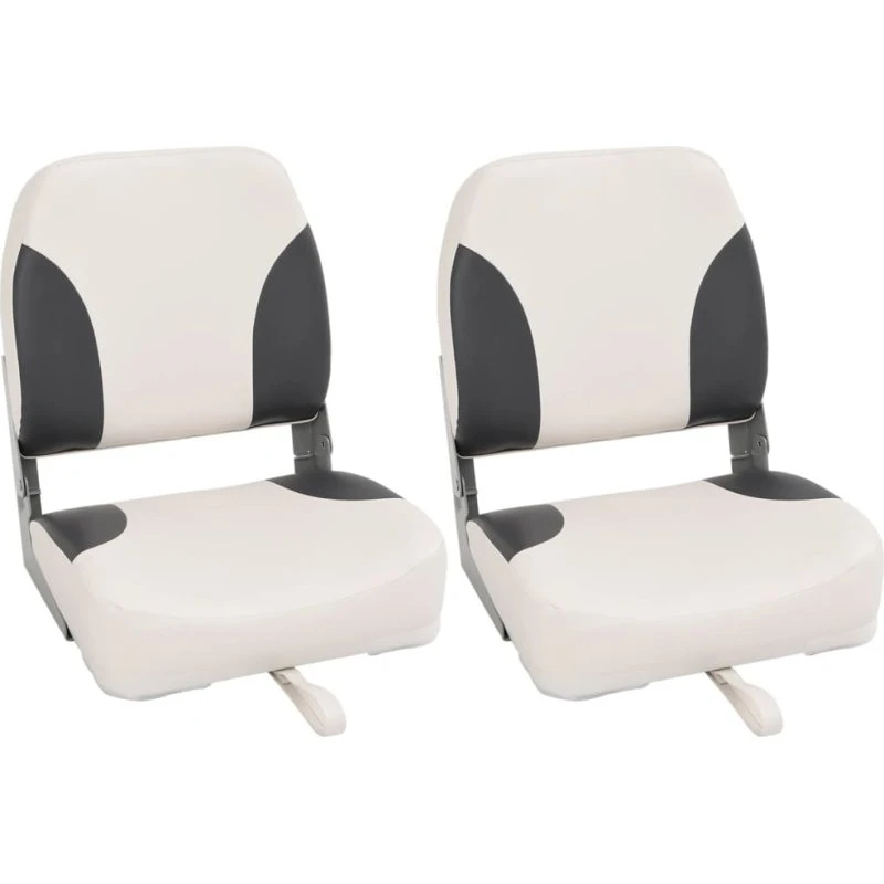 vidaXL foldbare bådsæder 2 stk. 41x36x48 cm, sort