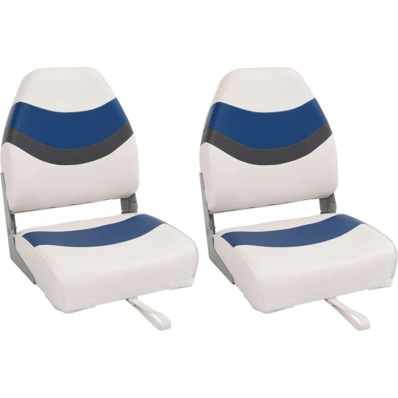 vidaXL foldbare bådsæder 2 stk. 44x38x55 cm – sort