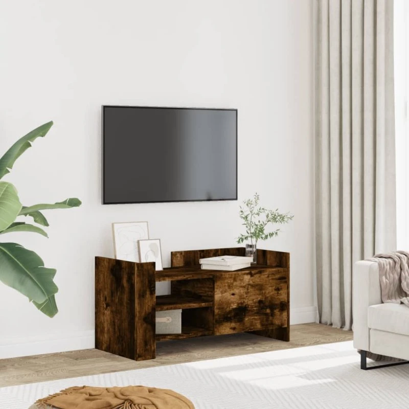 vidaXL TV-bord 80x35x40 cm konstrueret træ – røget eg