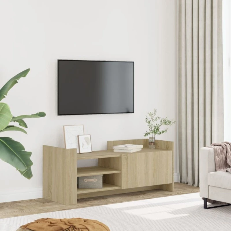 vidaXL TV-bord 100x35x40 cm konstrueret træ – Sonoma-eg