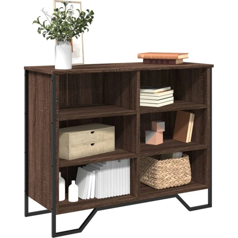 vidaXL skænk 91x35,5x74,5 cm brun egetræsfarve