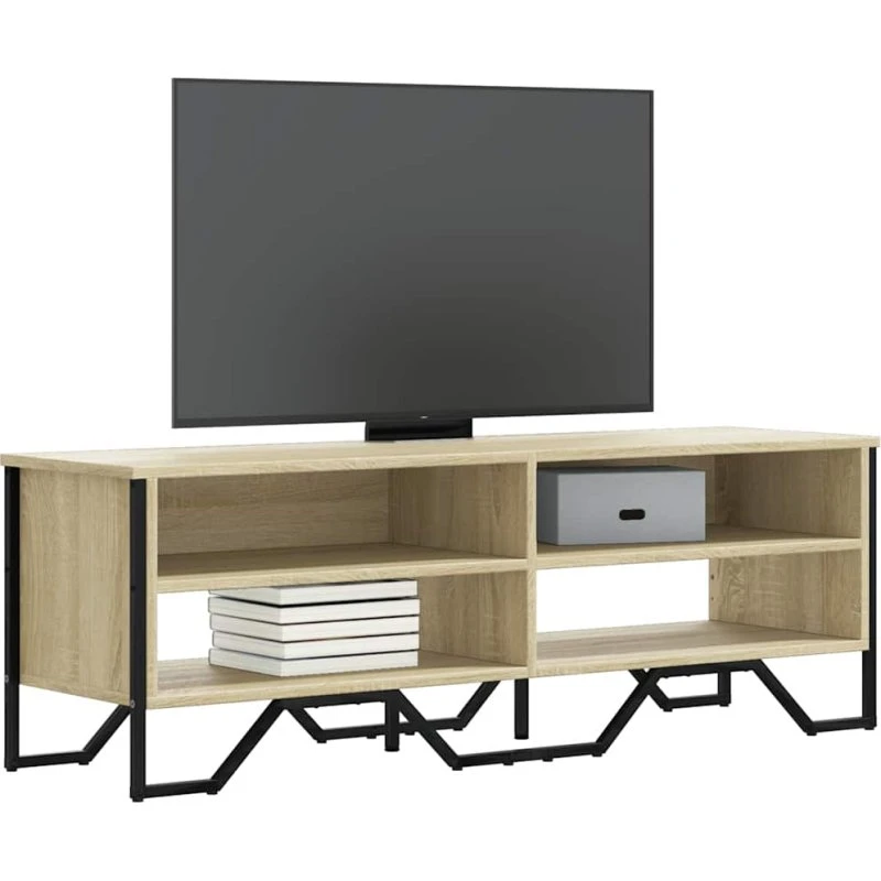vidaXL TV-bord 122x34x41 cm konstrueret træ - Sonoma-eg