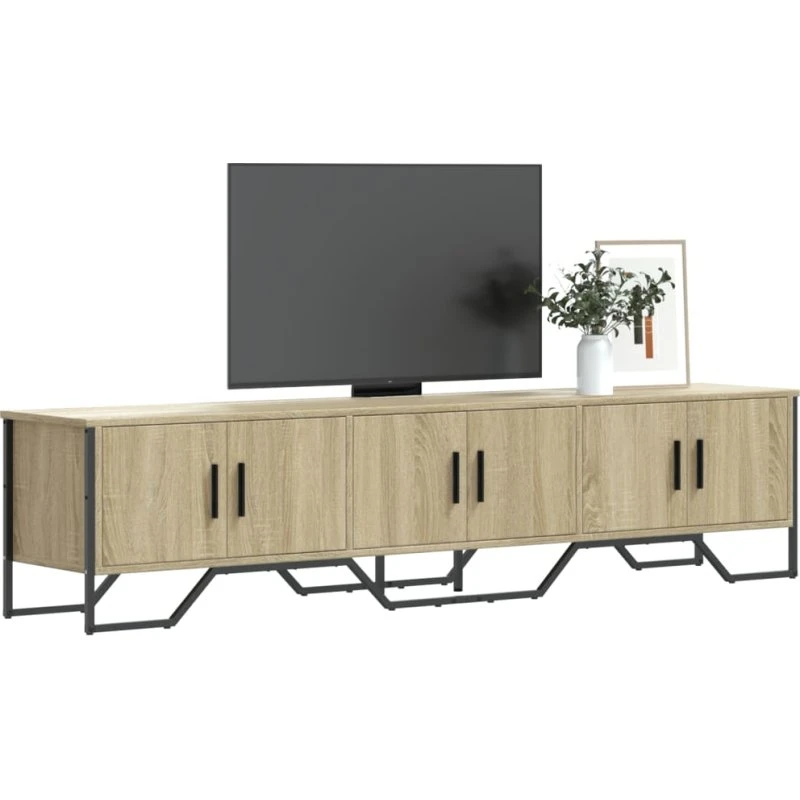 vidaXL TV-bord 180x34x41 cm konstrueret træ, Sonoma-eg