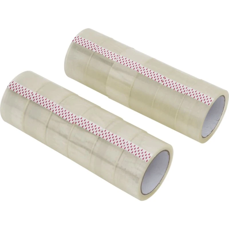 vidaXL pakketape 12 stk 48 mm x 66 m transparent
