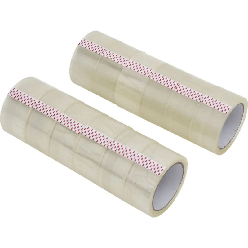 vidaXL pakketape 12 stk. 48 mm x 66 m transparent (45 µm)