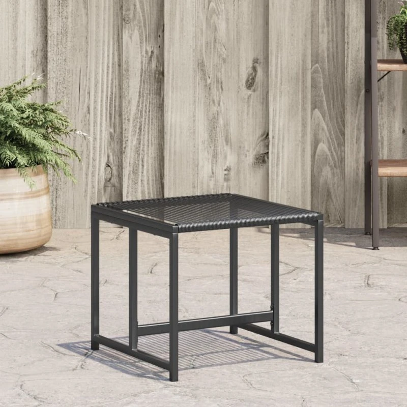 vidaXL 4 stk. haveskamler i sort polyrattan