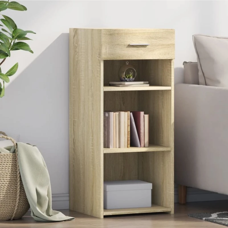vidaXL skab 40x42,5x93 cm konstrueret træ Sonoma-eg