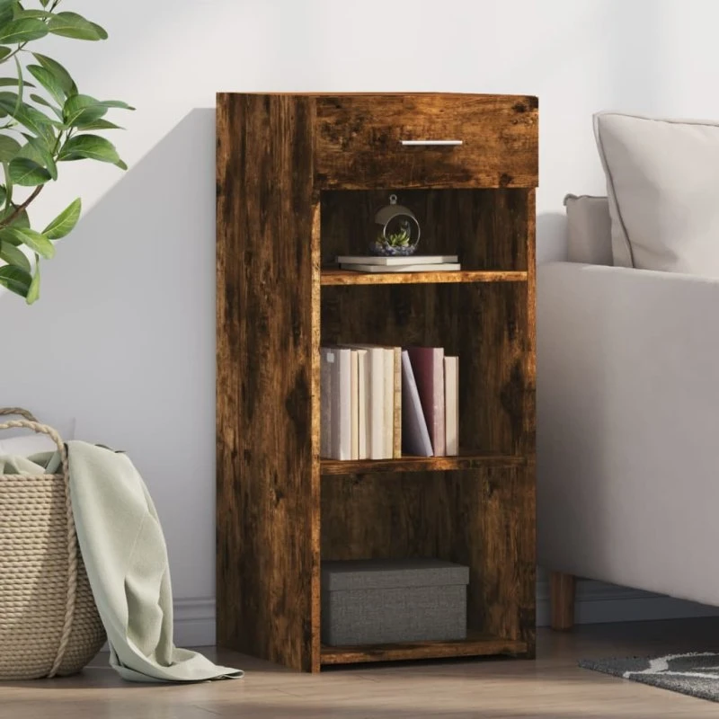 vidaXL skab 40x42,5x93 cm konstrueret træ, røget eg