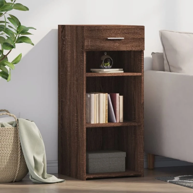 vidaXL skab 40x42,5x93 cm konstrueret træ brun egetræsfarve