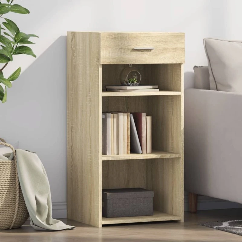 vidaXL skab 45x42,5x93 cm konstrueret træ Sonoma-eg