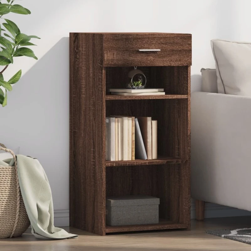 vidaXL skab 45x42,5x93 cm konstrueret træ, brun egetræsfarve