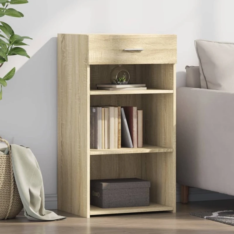 vidaXL skab 50x42,5x93 cm konstrueret træ Sonoma-eg