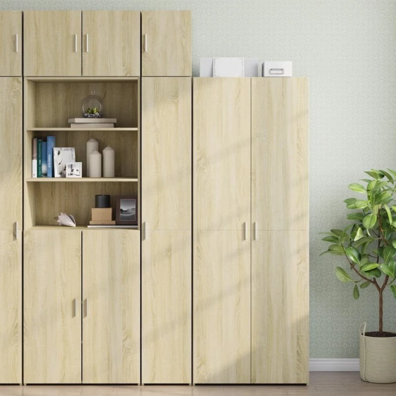 vidaXL smalt skab 30x42,5x225 cm i sonoma-eg