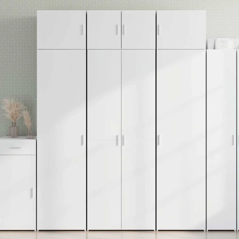 vidaXL opbevaringsskab 70x42,5x225 cm konstrueret træ hvid
