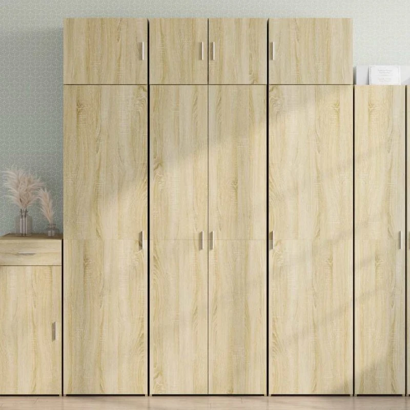 vidaXL opbevaringsskab 70x42,5x225 cm Sonoma-eg