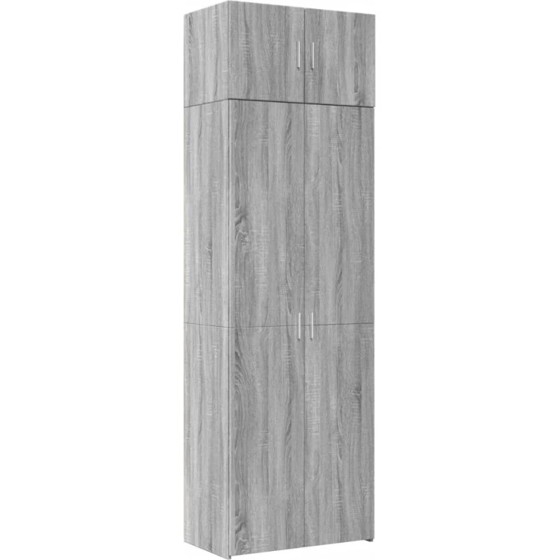 vidaXL skab 70x42,5x225 cm grå Sonoma-eg