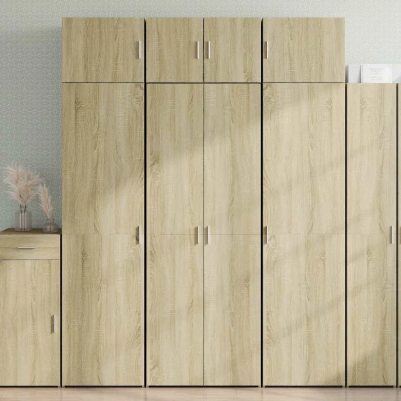 vidaXL Højskab 70x42,5x185 cm - Sonoma-eg
