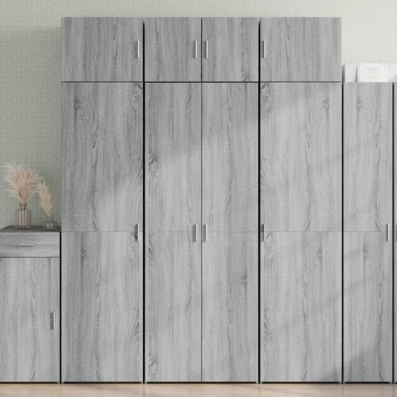 vidaXL højskab 70x42,5x185 cm grå Sonoma-eg