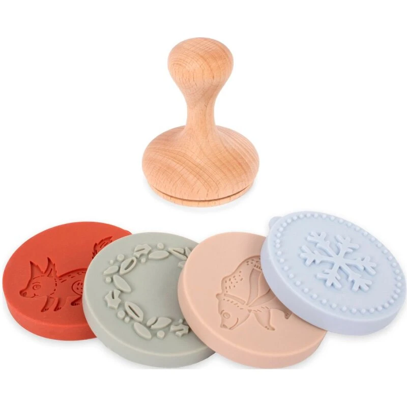 Filibabba Cookiestempel Wonderful Winter – 55 mm, 4 silikoneplader