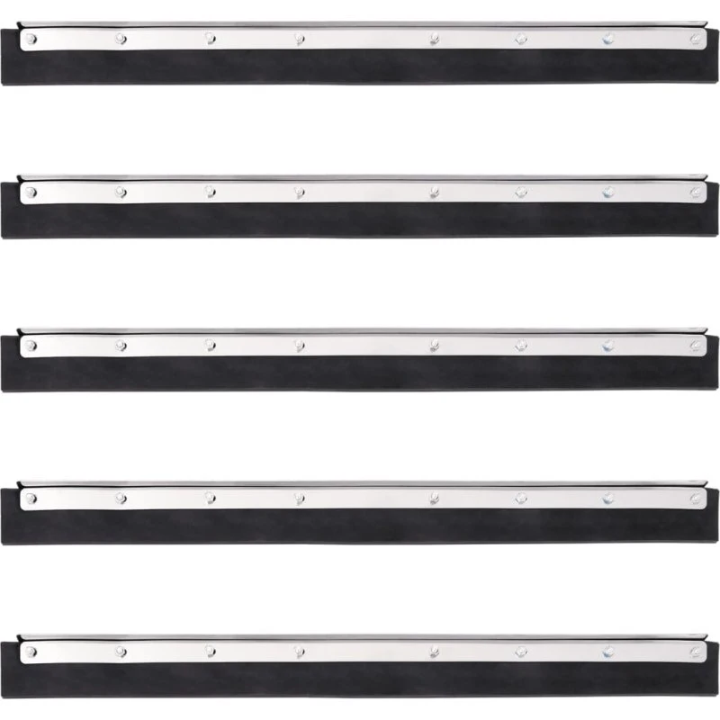 vidaXL Gulvskrabere 5 stk. (løse hoveder) 60,5×2×5 cm stål/gummi