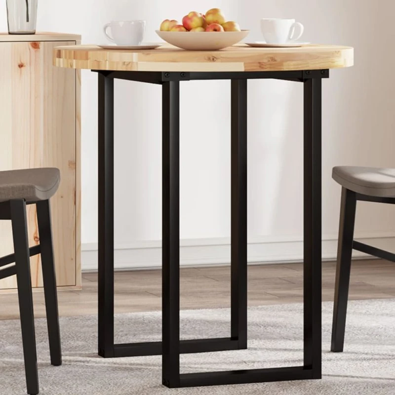 vidaXL bordplade rund Ø70x4 cm i massivt akacietræ
