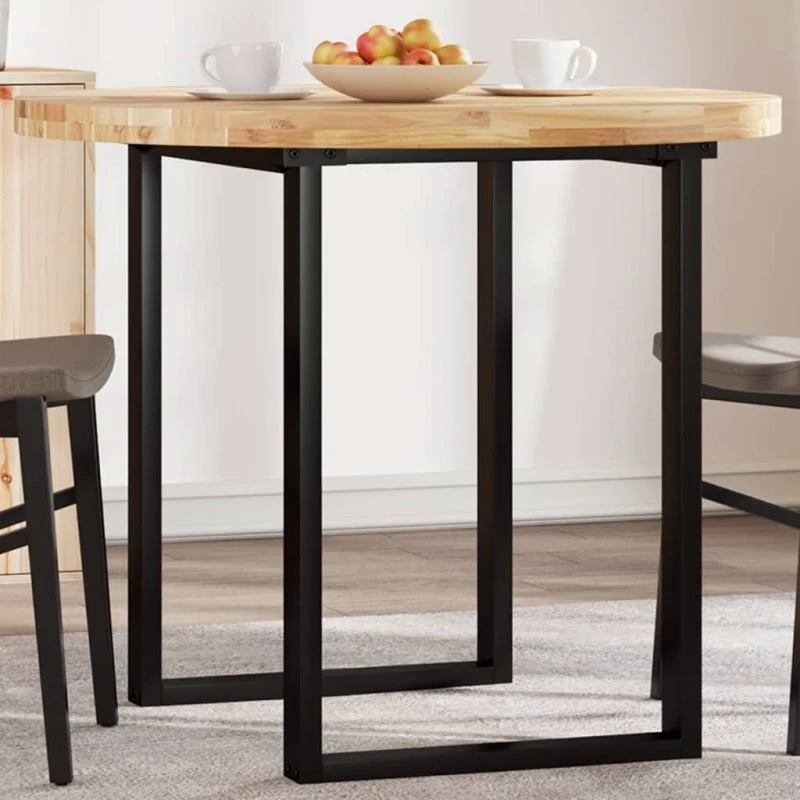 vidaXL bordplade rund Ø90x4 cm i massivt akacietræ
