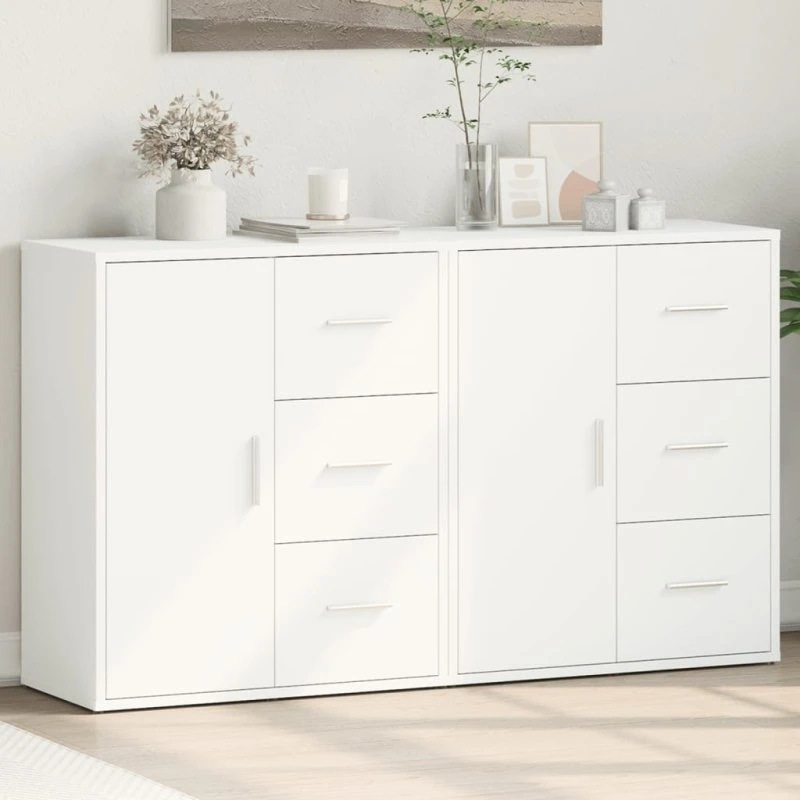 vidaXL Skænke 2 stk. 60x31x70 cm, hvid