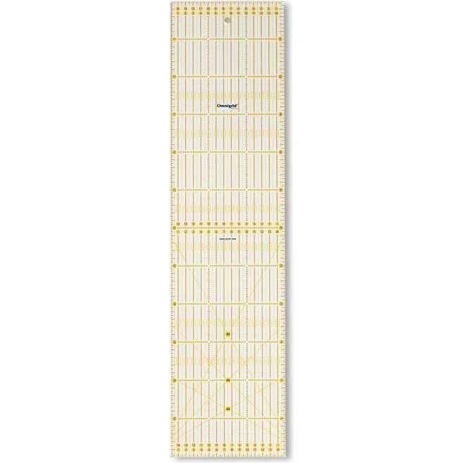 Omnigrid Universal lineal 15x60 cm, transparent/gul