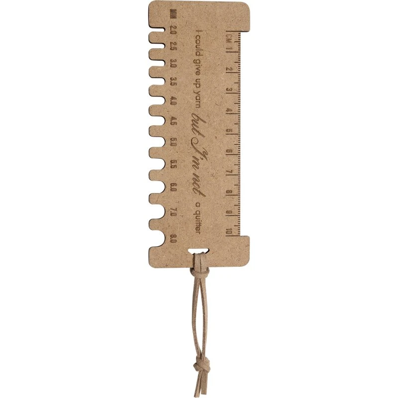 Go Handmade Hæklefastheds- og pindemåler 13x5 cm