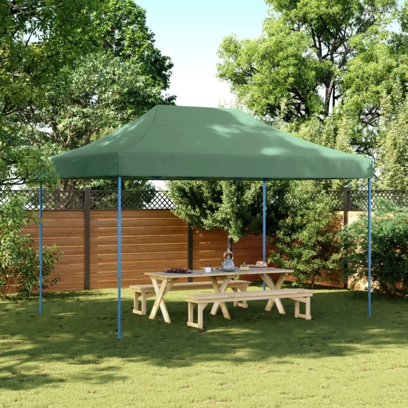 vidaXL pop-up festtelt 410x279x315 cm foldbart grøn
