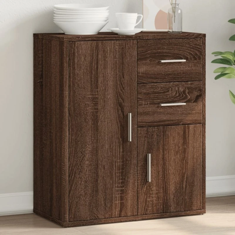 vidaXL skænk 60x31x70 cm i brun egetræsfarve