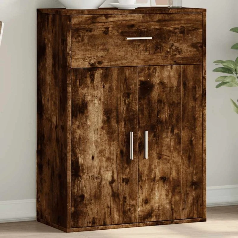 vidaXL skænk 60x30x84 cm i røget egetræsfarve