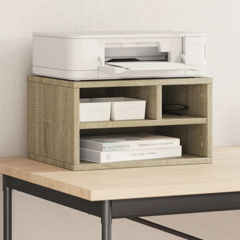 vidaXL printerstativ 40x32x22,5 cm sonoma-eg