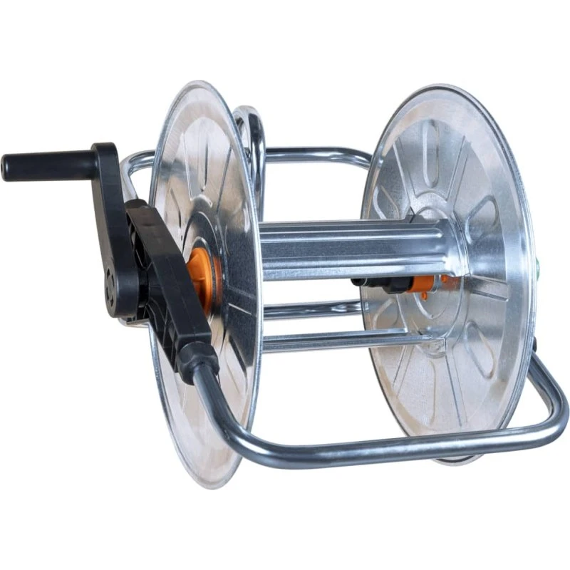 vidaXL væghængt slangetromle i galvaniseret stål til 50 m/35 m