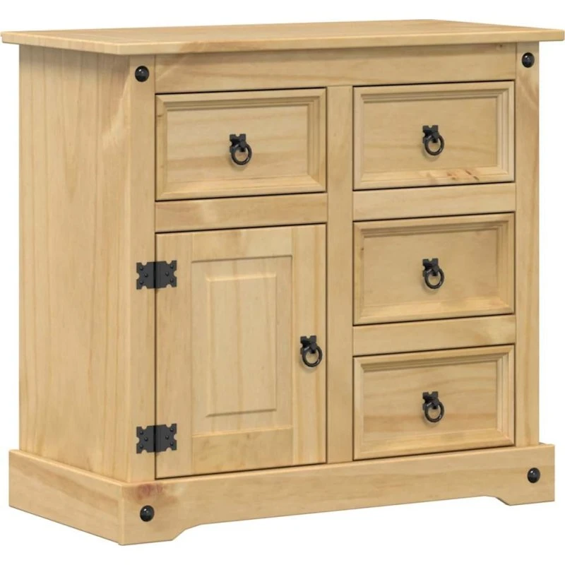 vidaXL Skænk Corona 80x40x75 cm, massivt fyrretræ