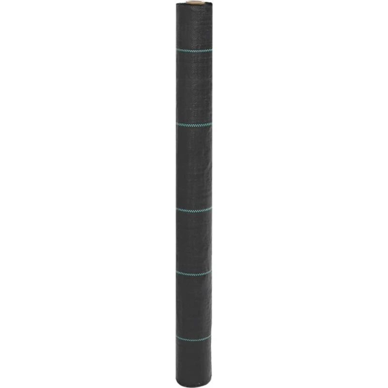 vidaXL ukrudtsdug 1x25 m PP sort (100 g/m²)