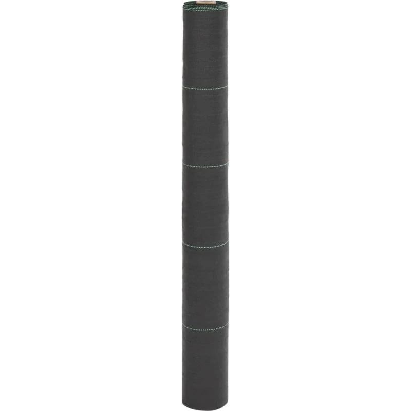 vidaXL ukrudtsdug 1x25 m PP sort - 150 g/m²