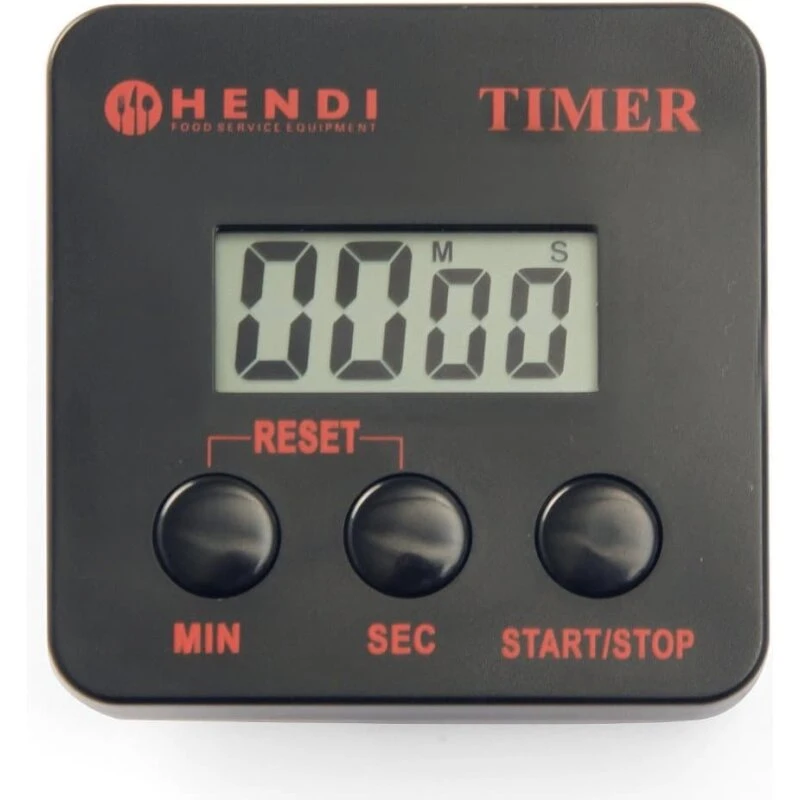 Hendi digital køkkenur med magnetclips