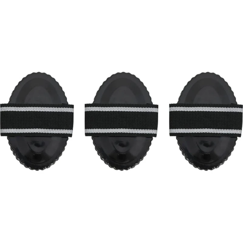 vidaXL strigler 3 stk. i stål, sort