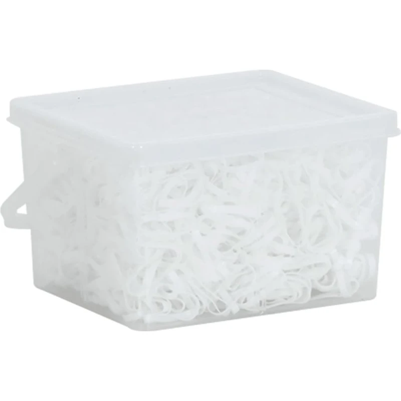 vidaXL manelastikker til heste 2500 stk. silikone hvid